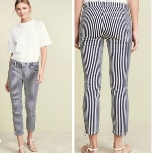 Current/Elliott "The Cropped Lexton" in modern stripe Size 24